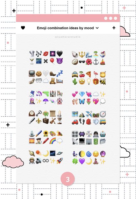 aesthetic emoji combo generator.